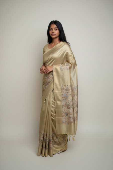 Golden Heritage Fancy Silk Saree